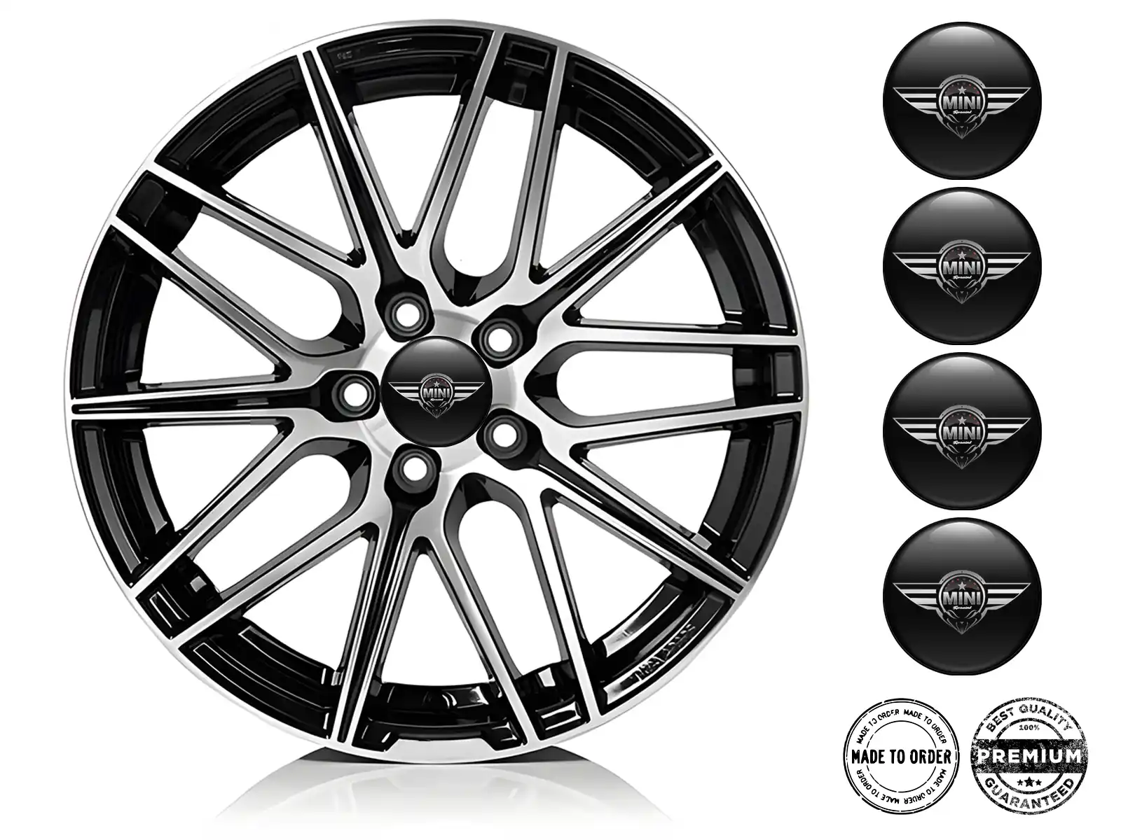 Mini Cooper Dekor für Felgen Luxus Radplaketten